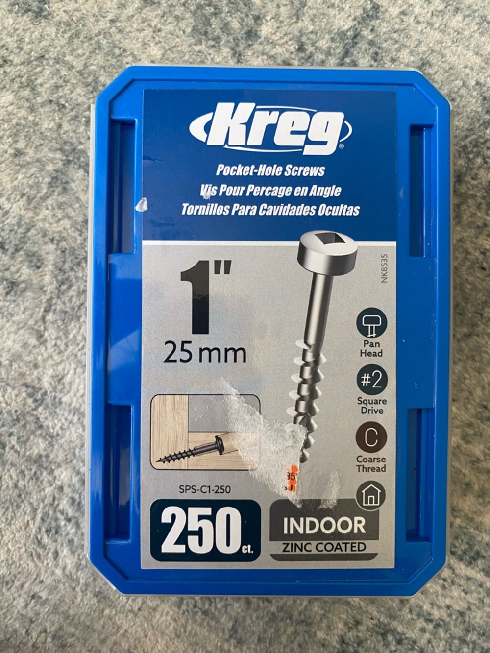 New Kreg 1" Pocket-Hole Screws